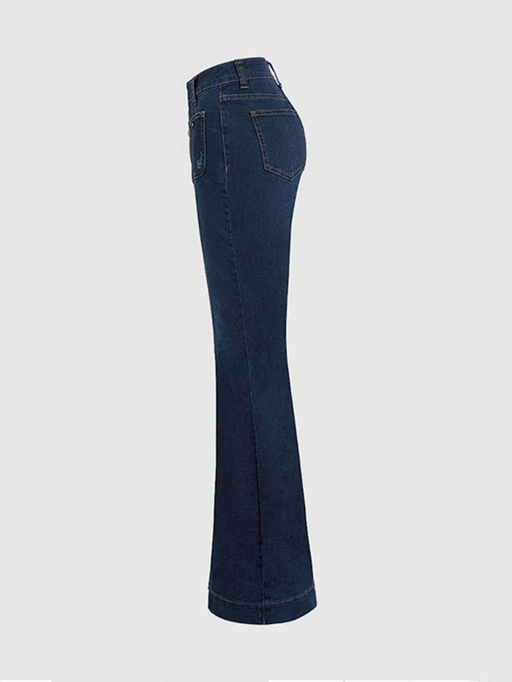 Sophia - High-Waisted Patchwork Flared Jeans