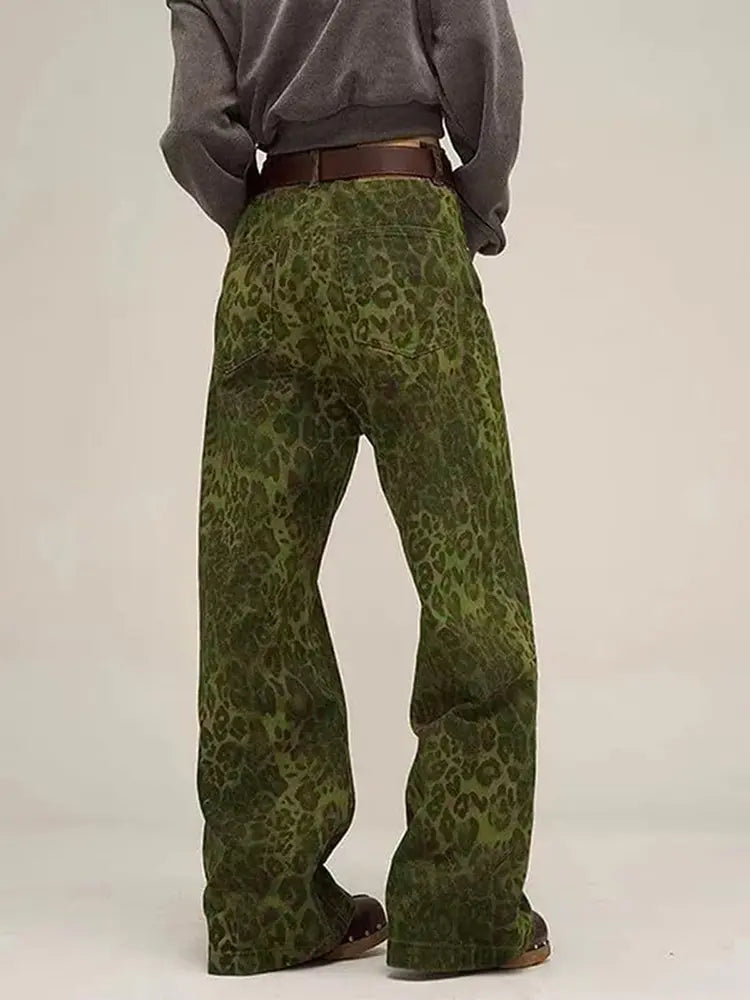 Urban Wild High-Rise Leopard Print Jeans