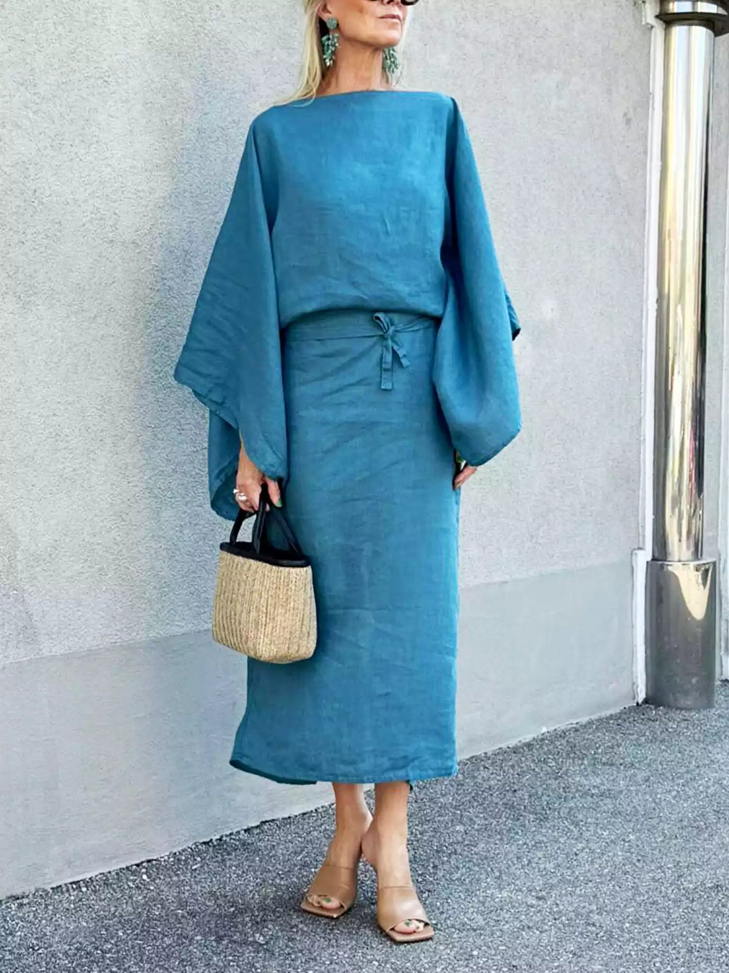 Ren - Linen Breeze Kimono Dress