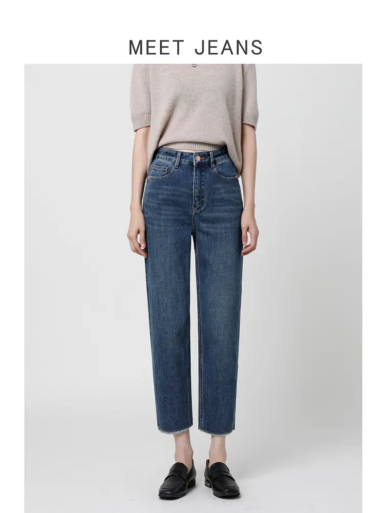 Camille – Cigarette Jeans With Flattering High Waist