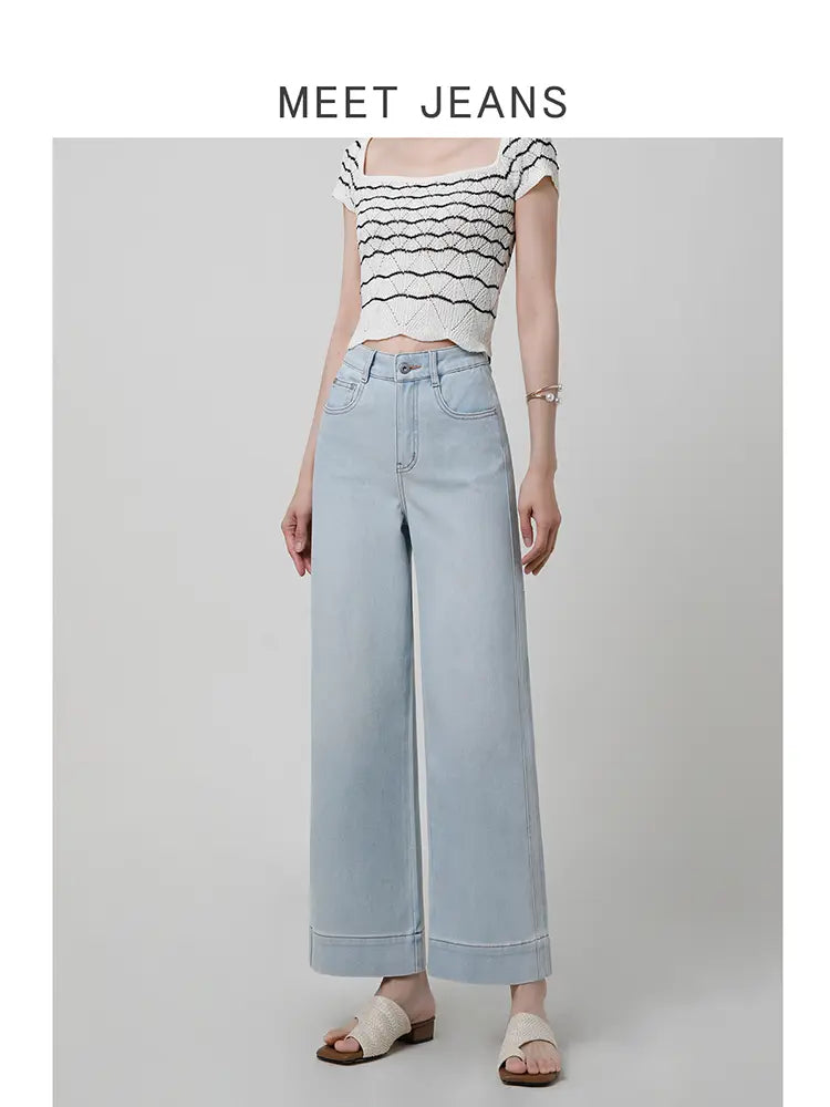 Ella – Wide-Leg Jeans With Slimming Patchwork