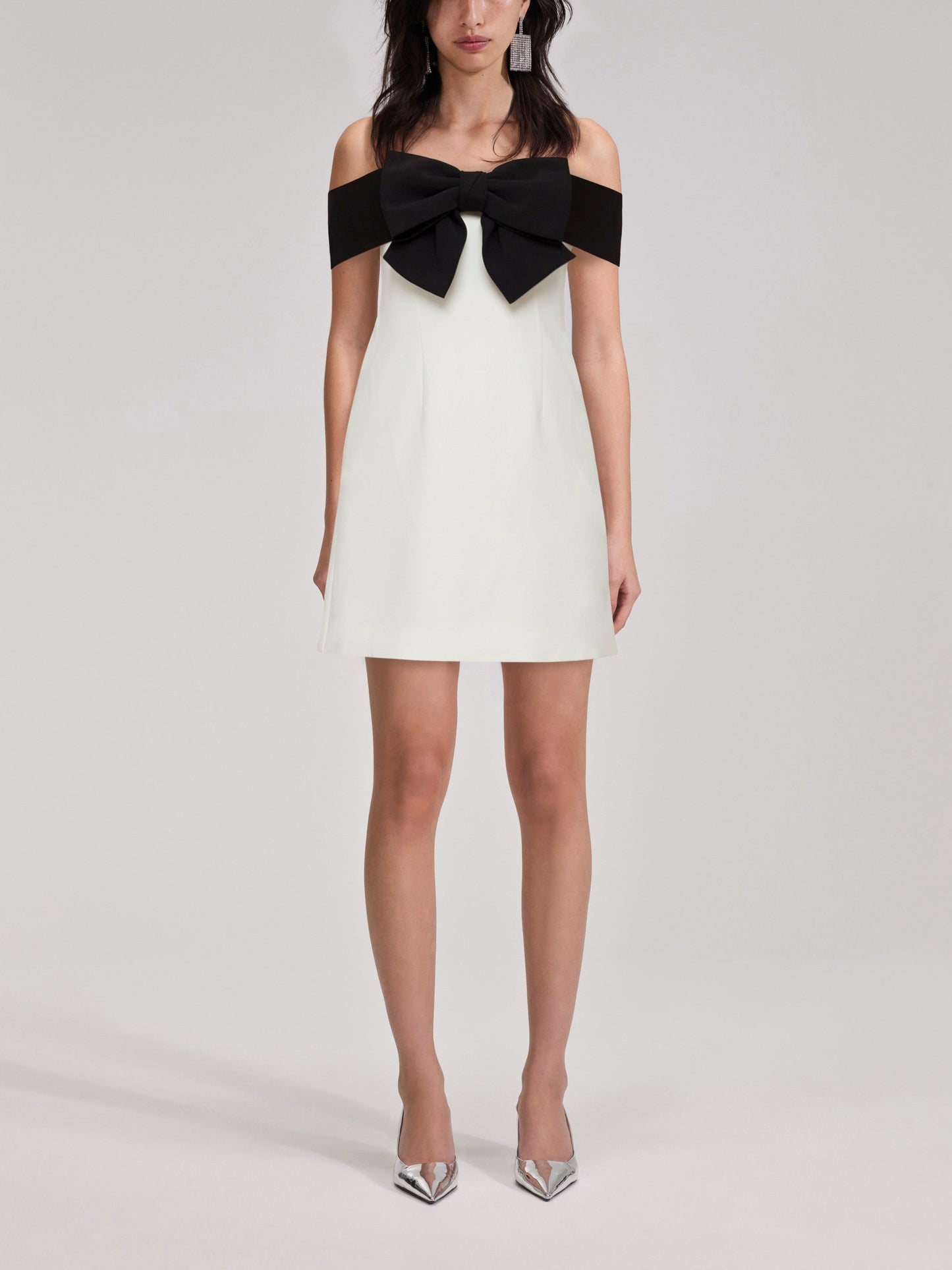 Timeless Off-Shoulder Bow Dress