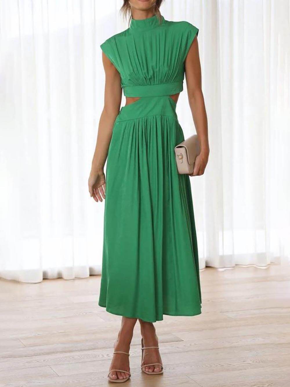 Summer Breeze - Cutout Waist Midi Dress