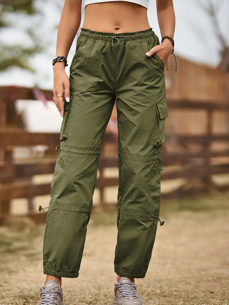 Everyday Adjustable Multi-Pocket Cargo Joggers