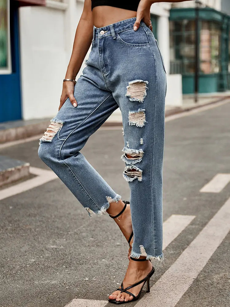Mia - Cropped Jeans