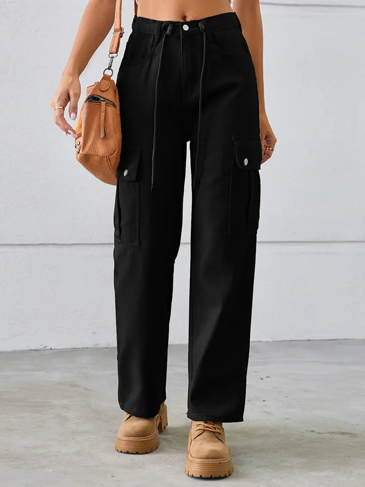 Everyday Adjustable Cargo Denim Pants