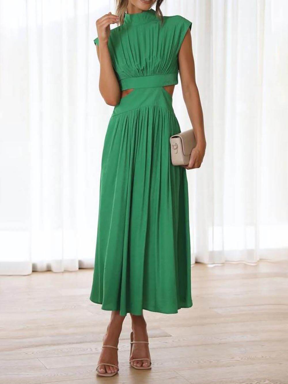 Summer Breeze - Cutout Waist Midi Dress