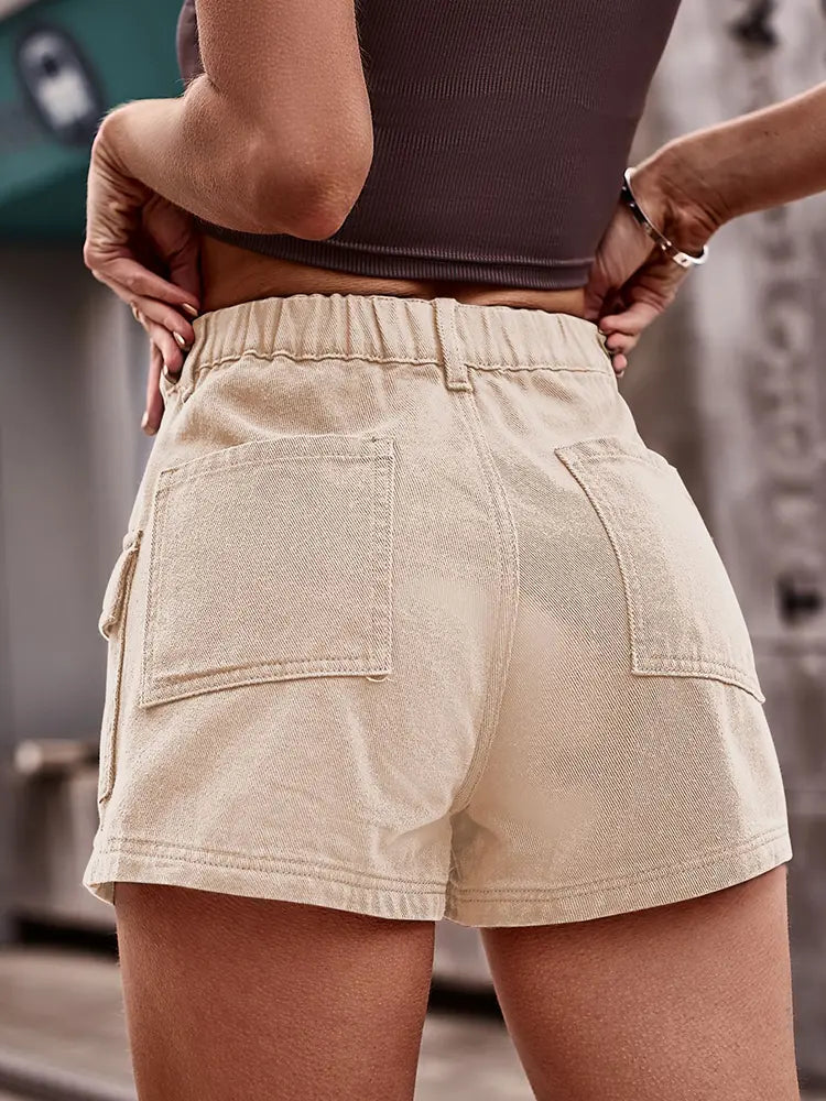 Urban Luxe Denim Cargo Shorts