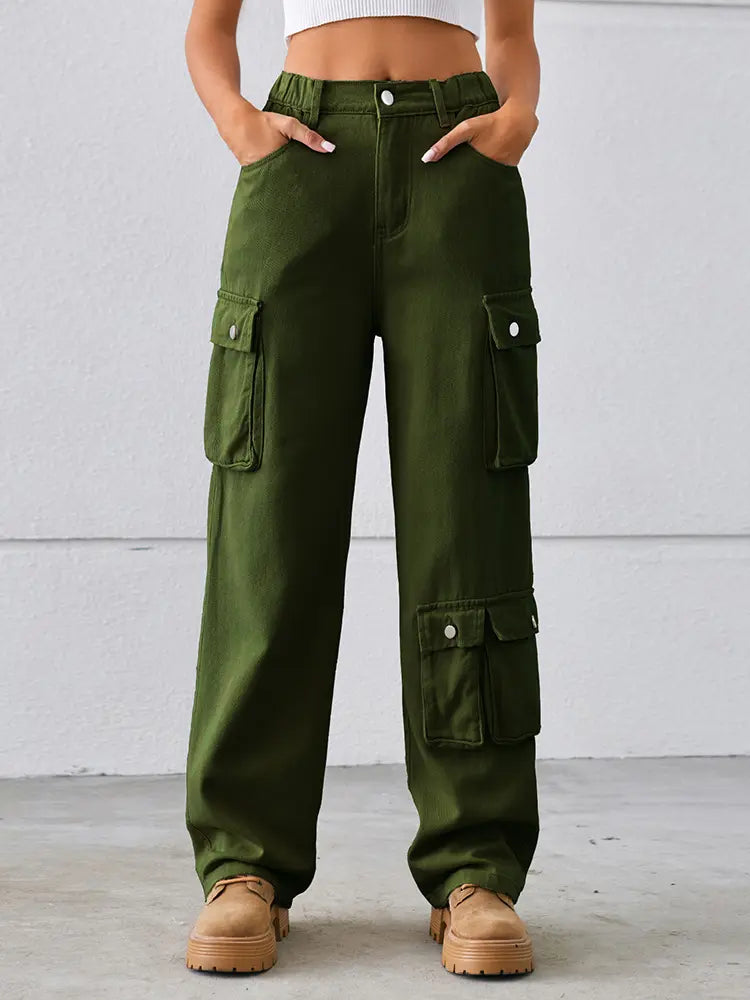 Modern Utility Pocket Denim Pants