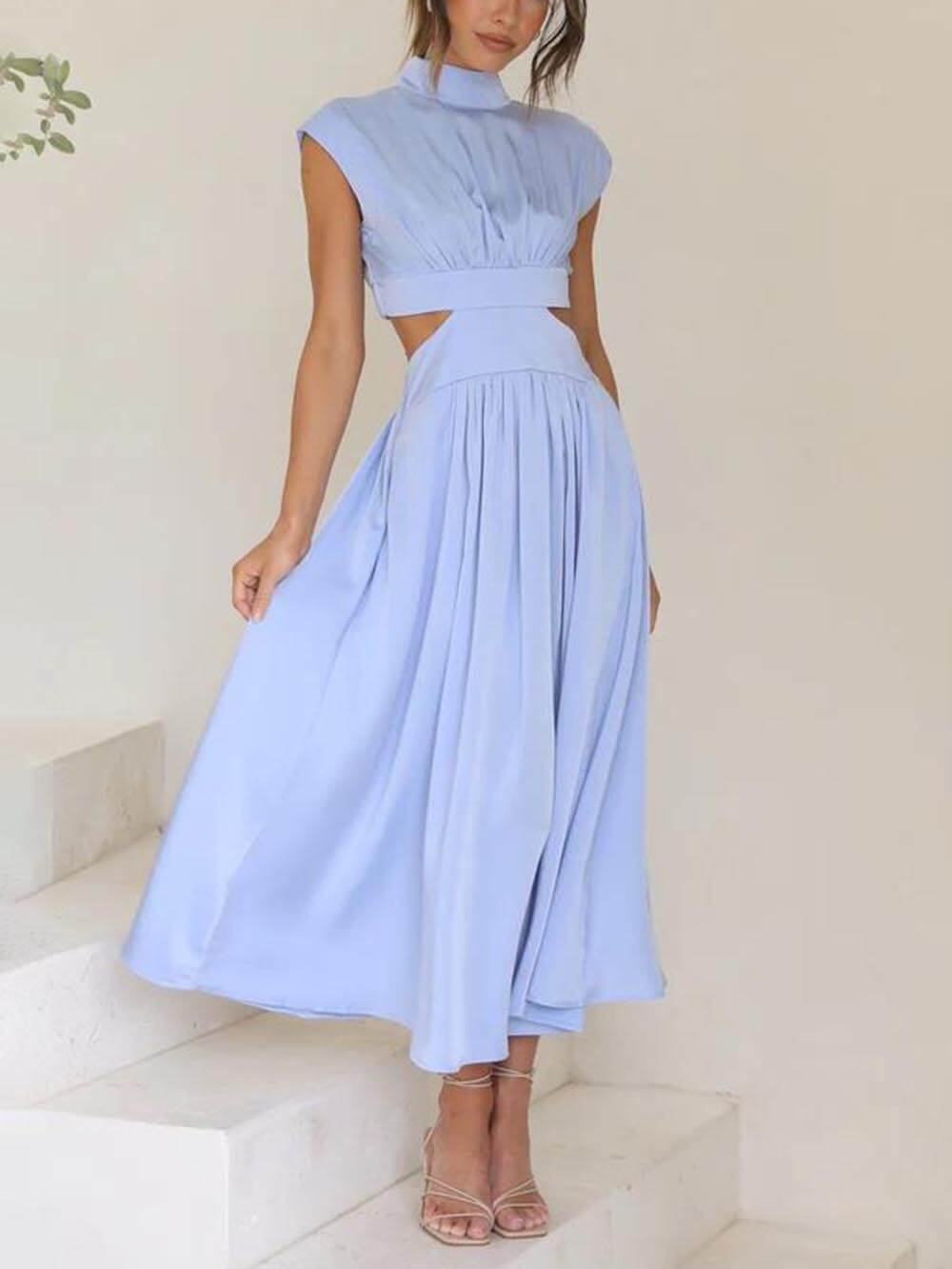 Summer Breeze - Cutout Waist Midi Dress