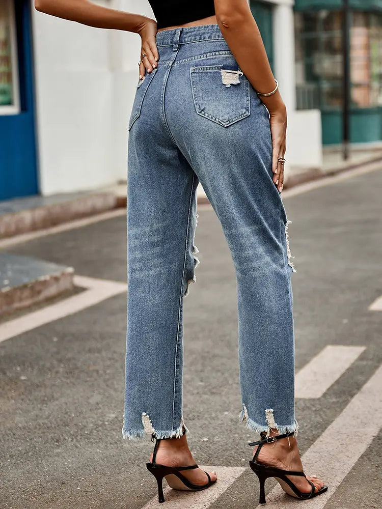 Mia - Cropped Jeans