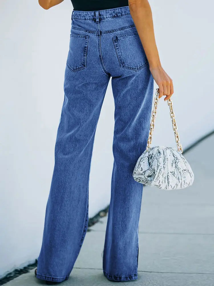 Harper – Split-Hem Denim Pants