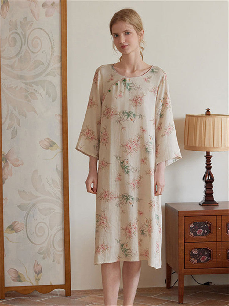 Eco-Friendly Fiber Printed Pajama Set