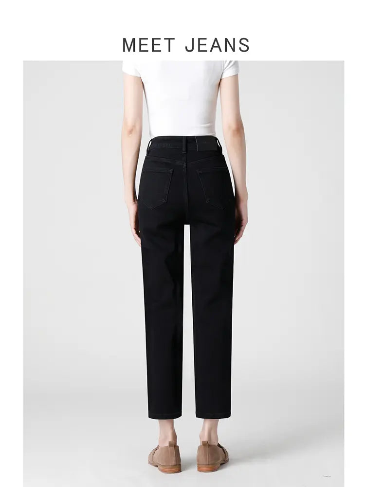 Grace – Black Cigarette Jeans With Sculpting Stretch