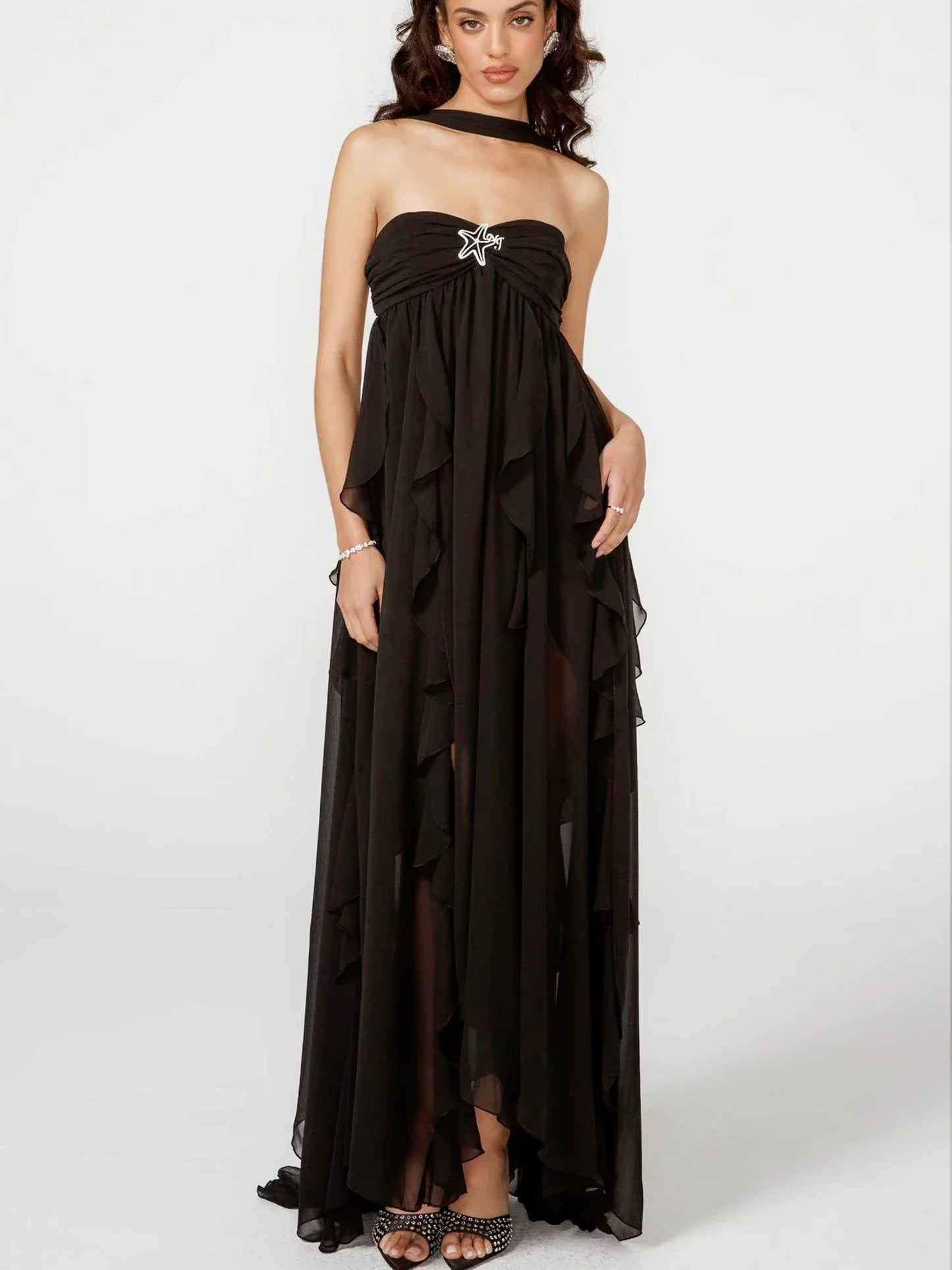 Twilight Cascade Asymmetrical Gown - Airnori