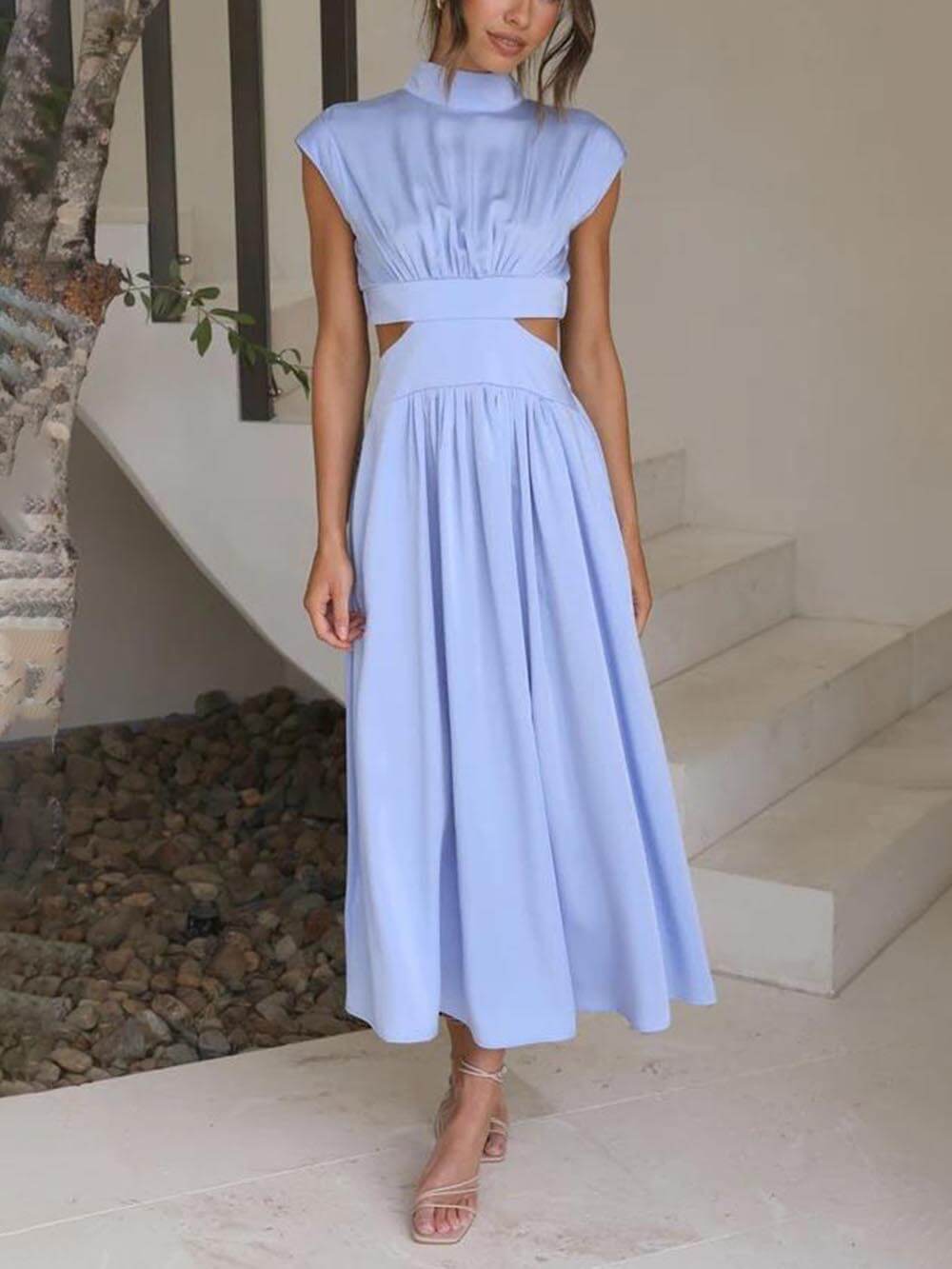 Summer Breeze - Cutout Waist Midi Dress