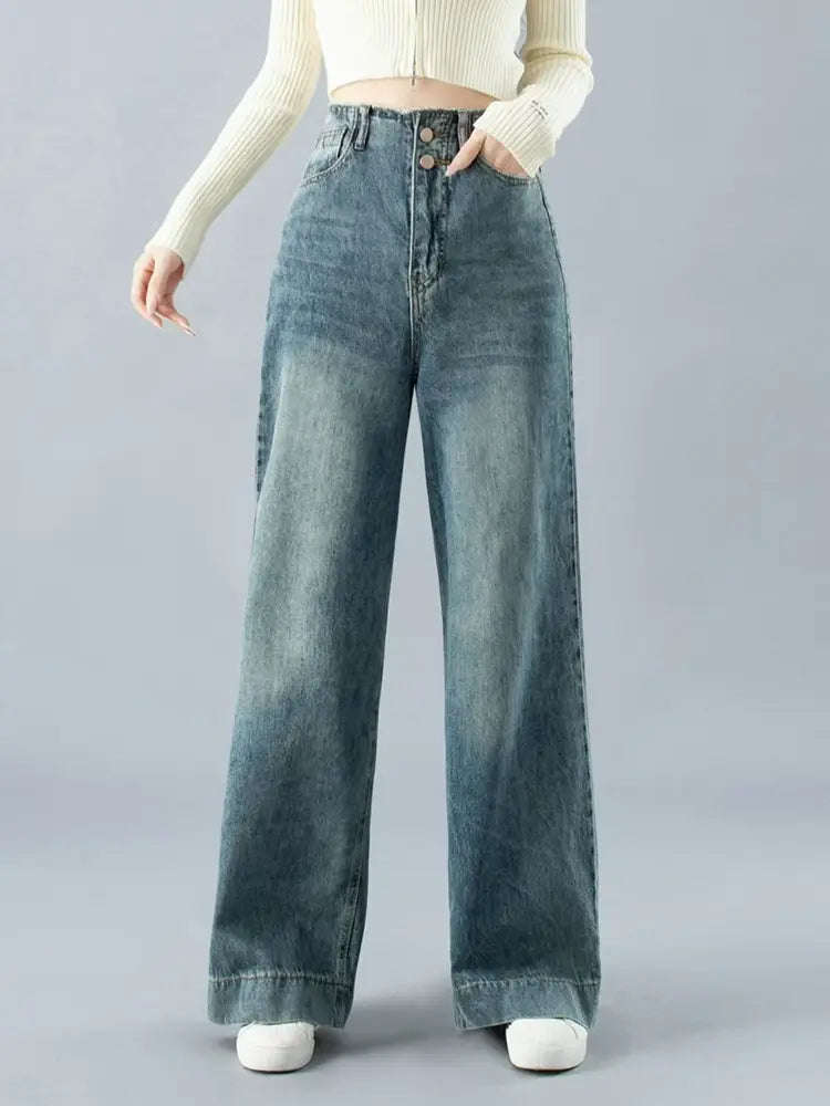 Olivia – Wide-Leg Denim Pants With Elongating Fit