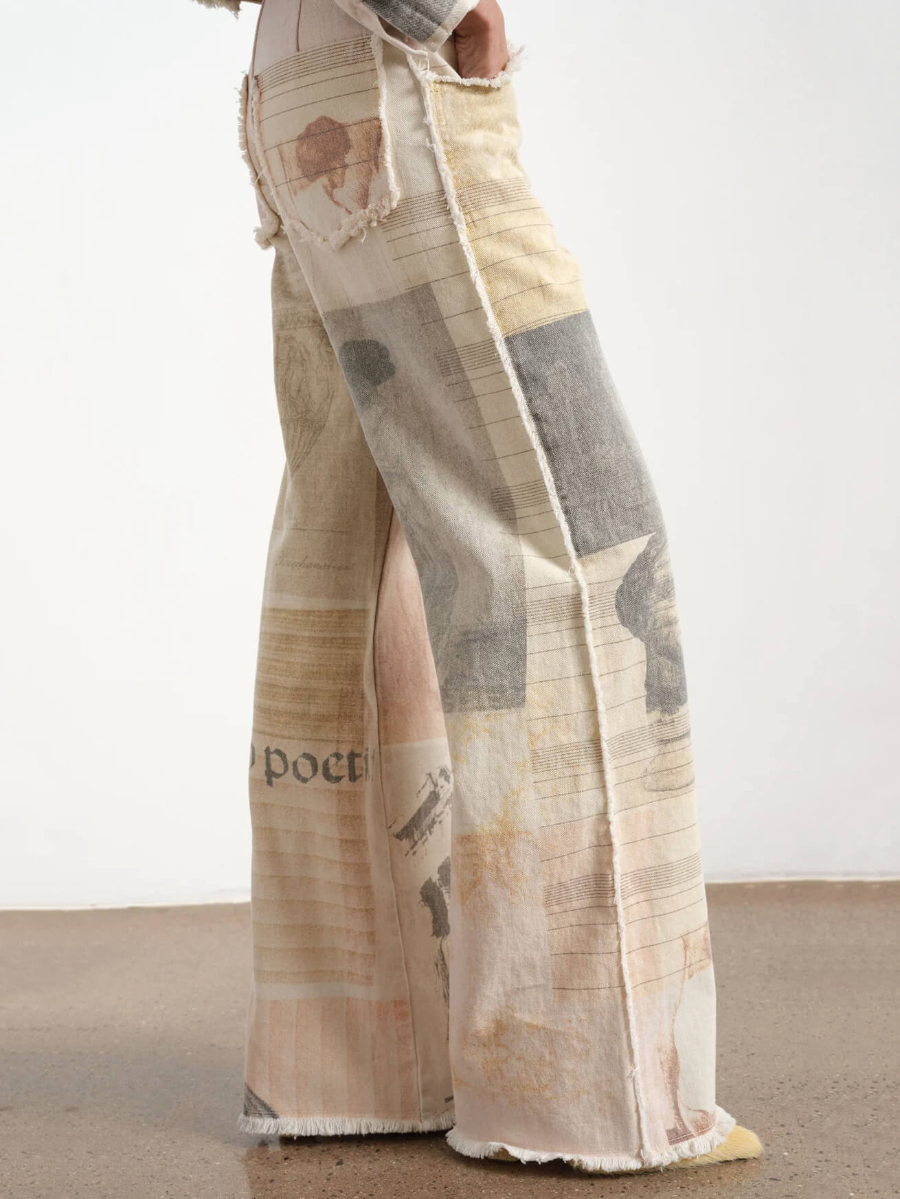 Alma – Artistic Patchwork Wide-Leg Cotton Jeans