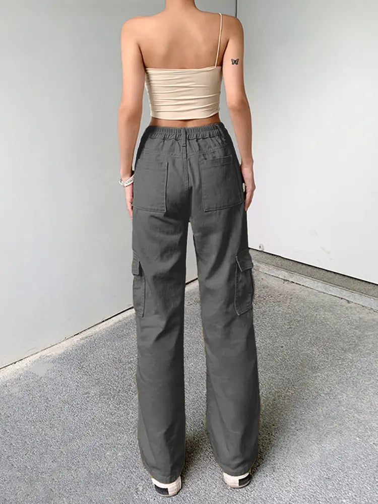 Effortless Elastic Denim Work Pants