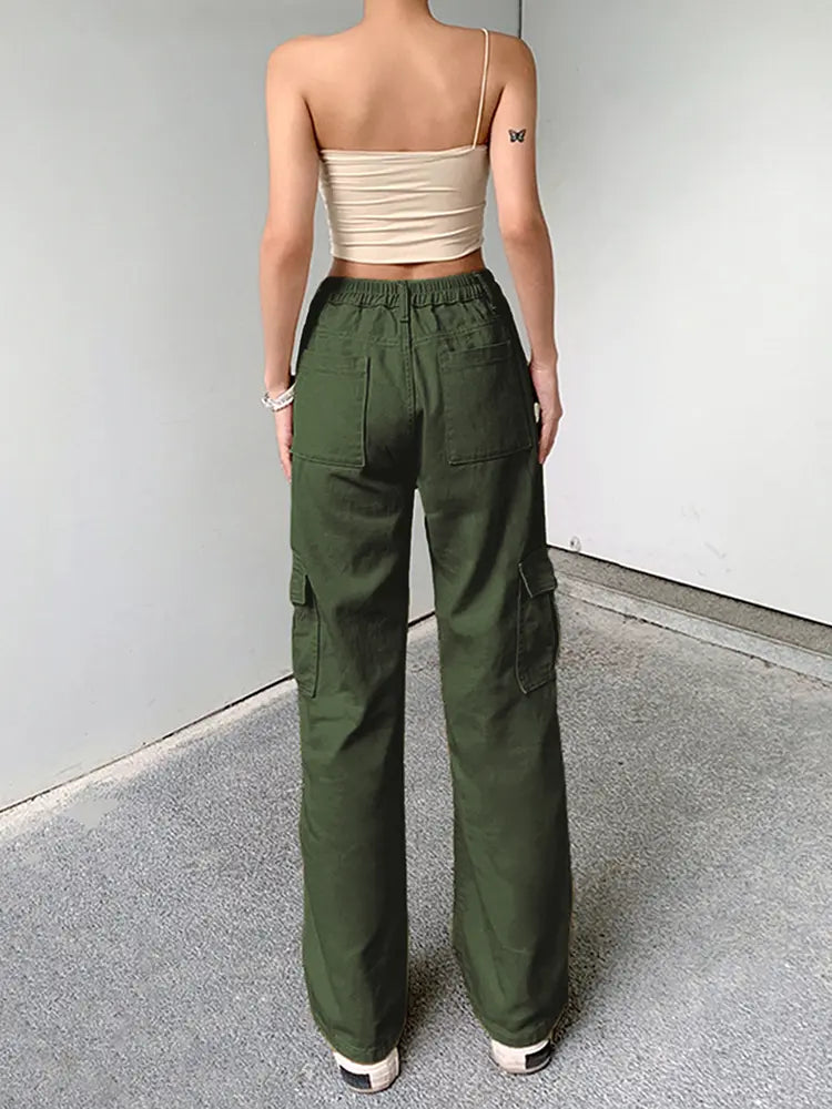 Effortless Elastic Denim Work Pants