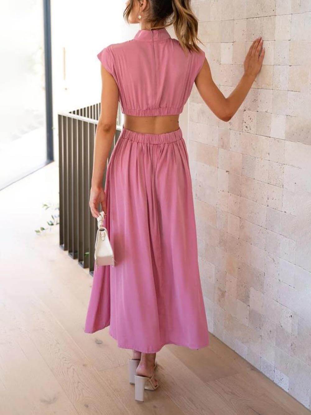 Summer Breeze - Cutout Waist Midi Dress
