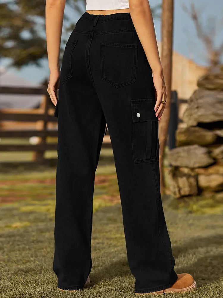 Everyday Adjustable Cargo Denim Pants