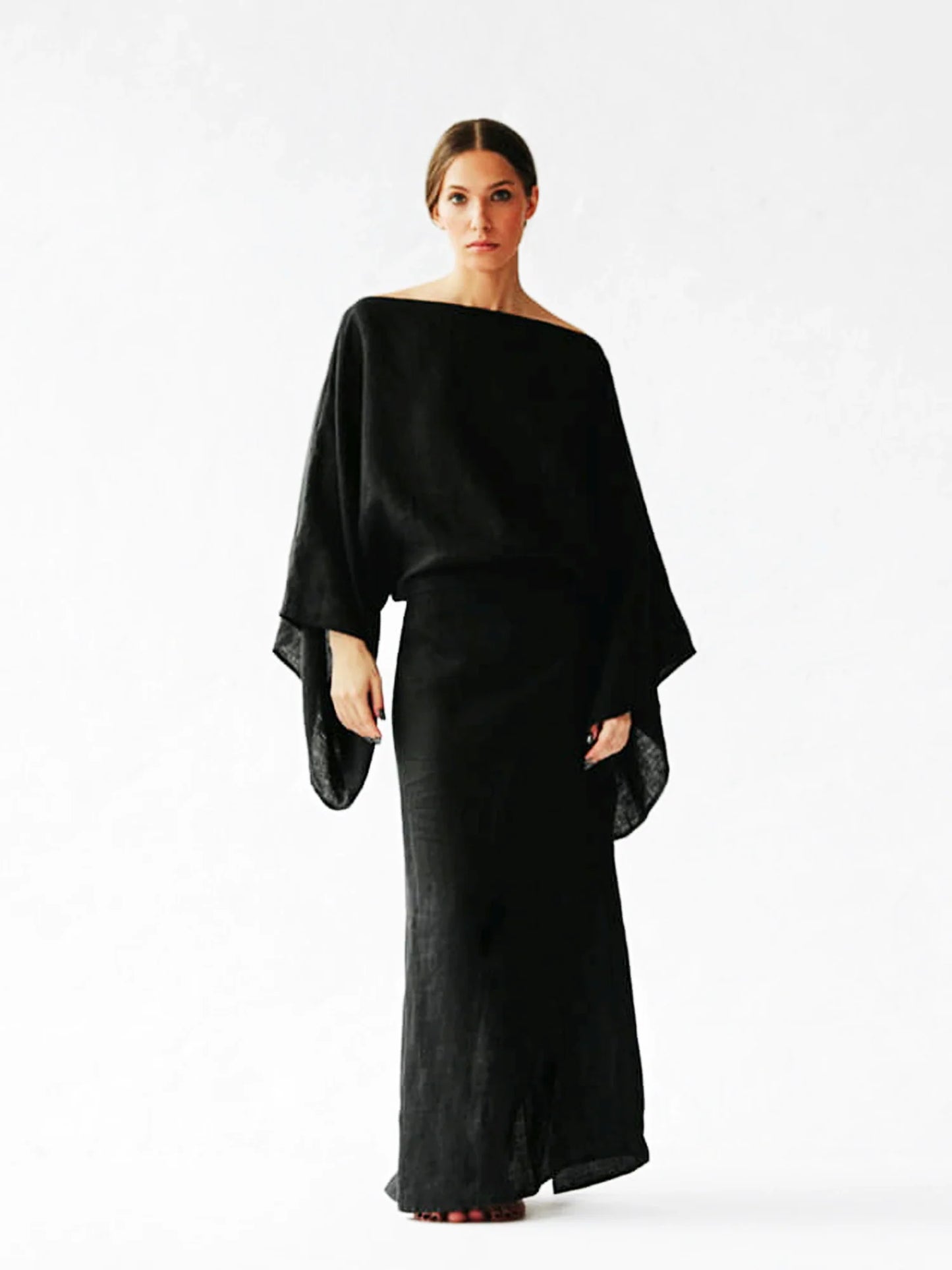 Ren - Linen Breeze Kimono Dress