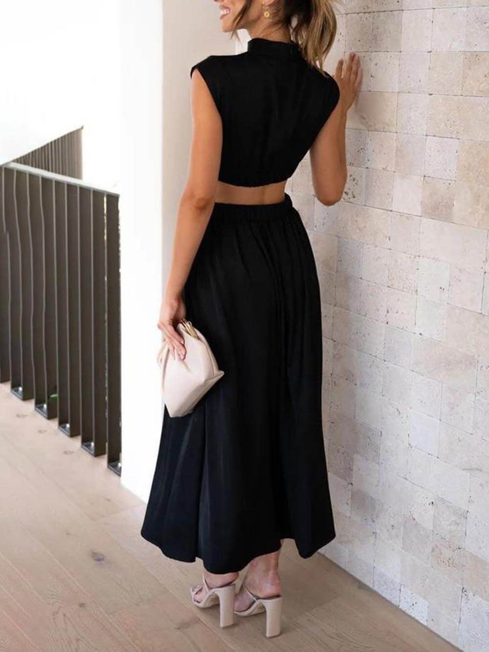 Summer Breeze - Cutout Waist Midi Dress