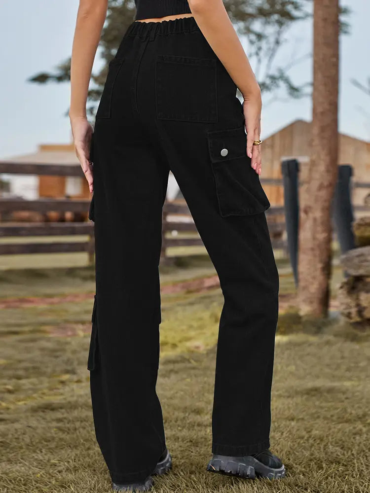 Modern Utility Pocket Denim Pants