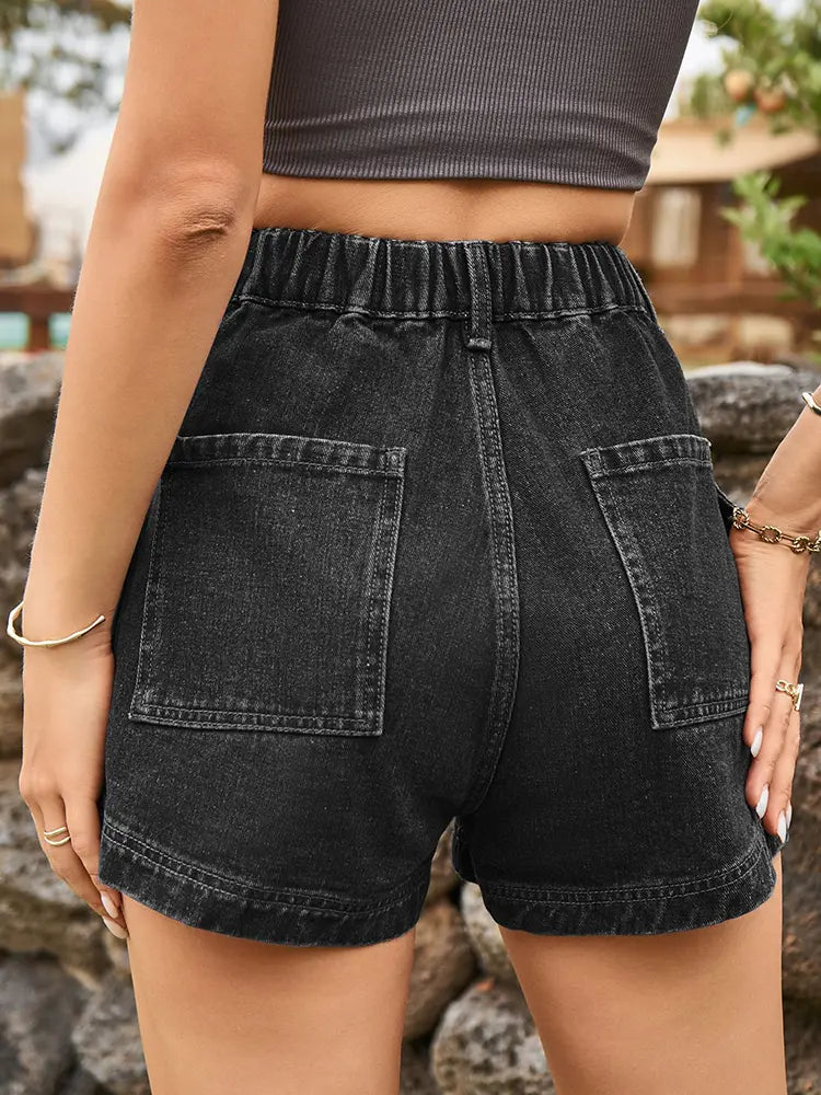 Urban Luxe Denim Cargo Shorts