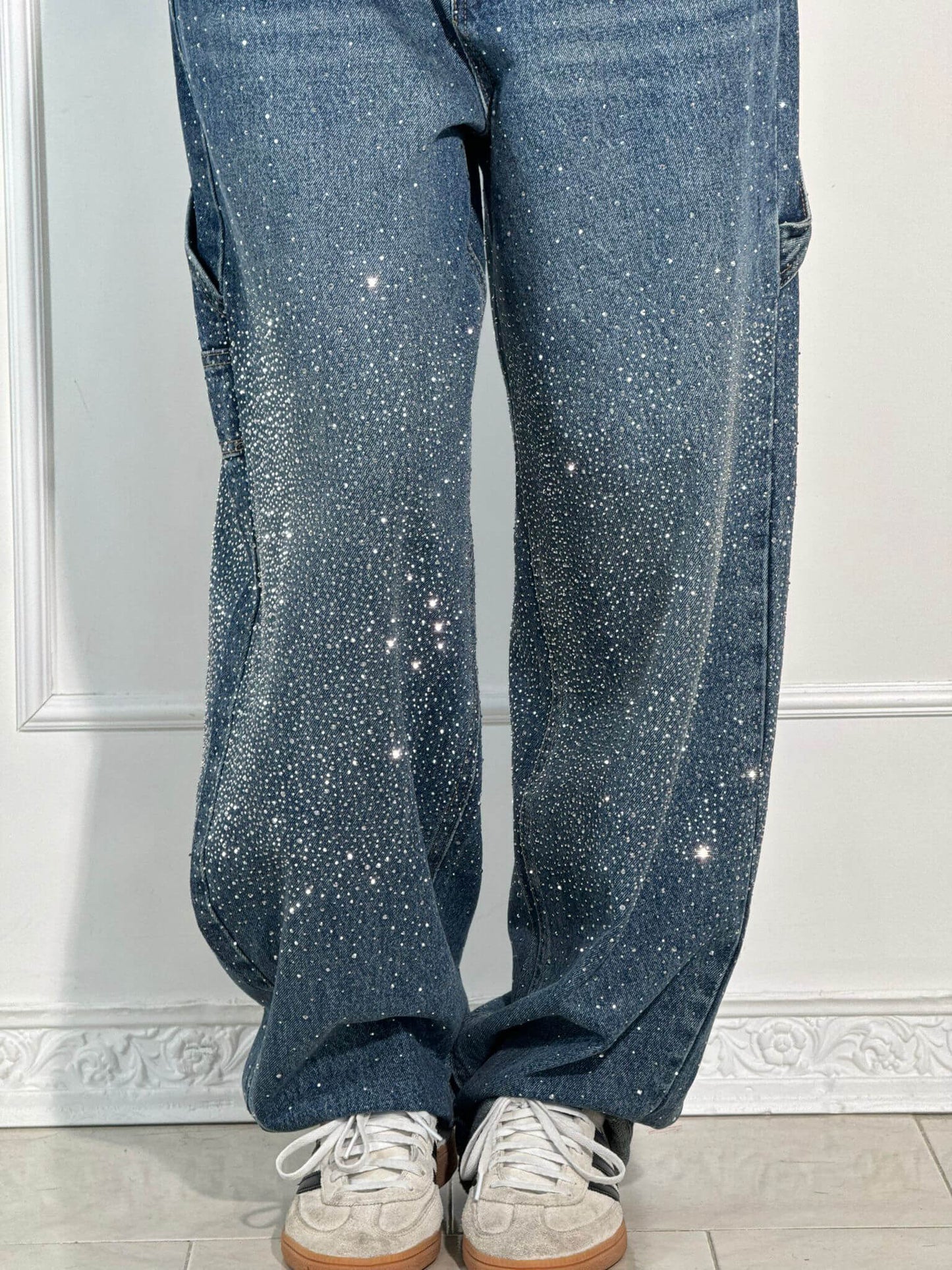 Starlit Shine Balloon Carpenter Denim Jeans