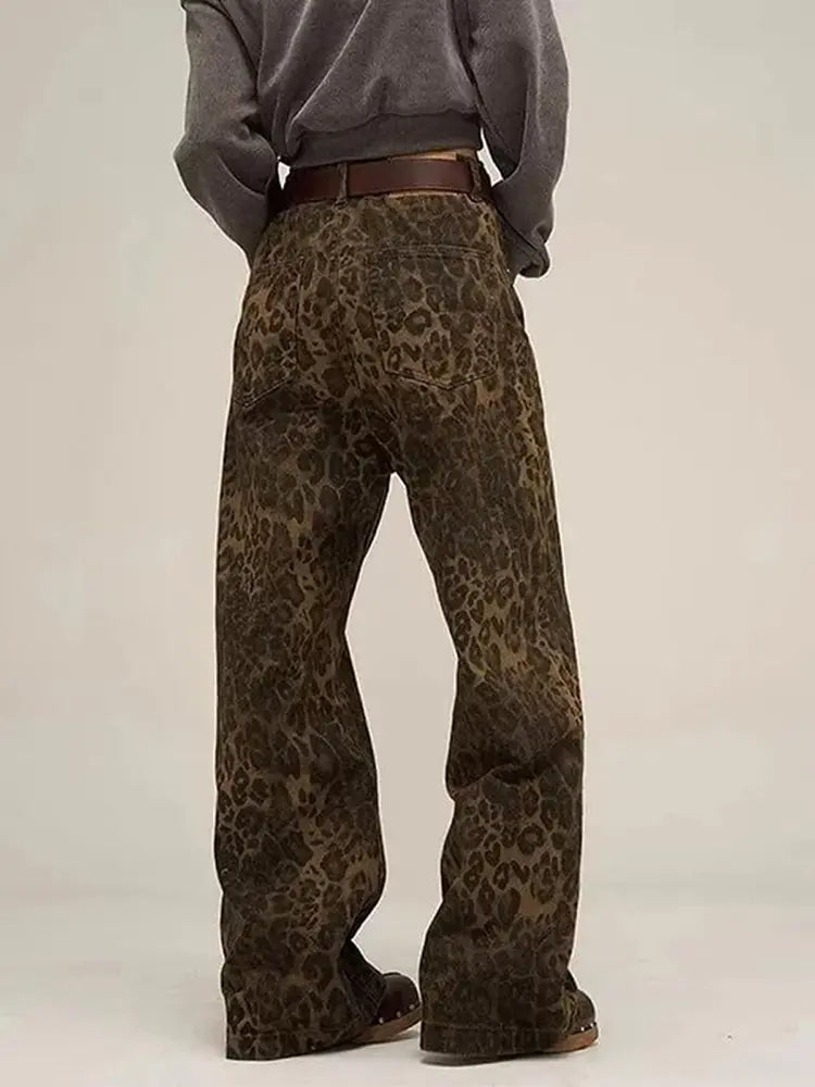 Urban Wild High-Rise Leopard Print Jeans