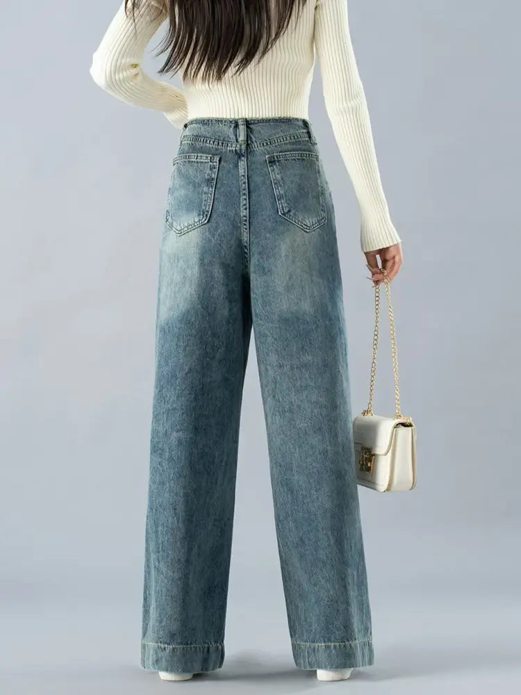 Olivia – Wide-Leg Denim Pants With Elongating Fit
