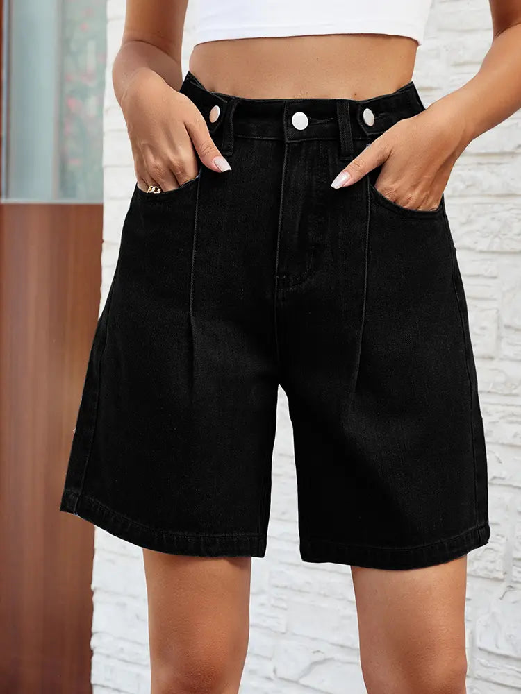 Tessa – Bermuda Shorts With Adjustable Waist