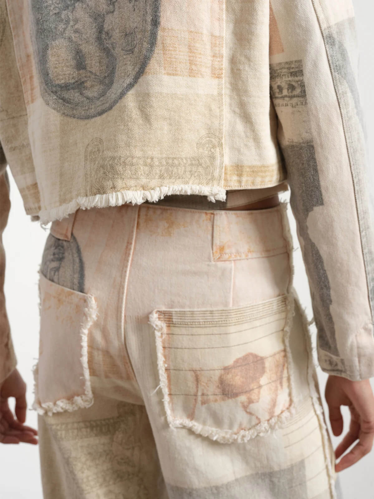Alma – Artistic Patchwork Wide-Leg Cotton Jeans