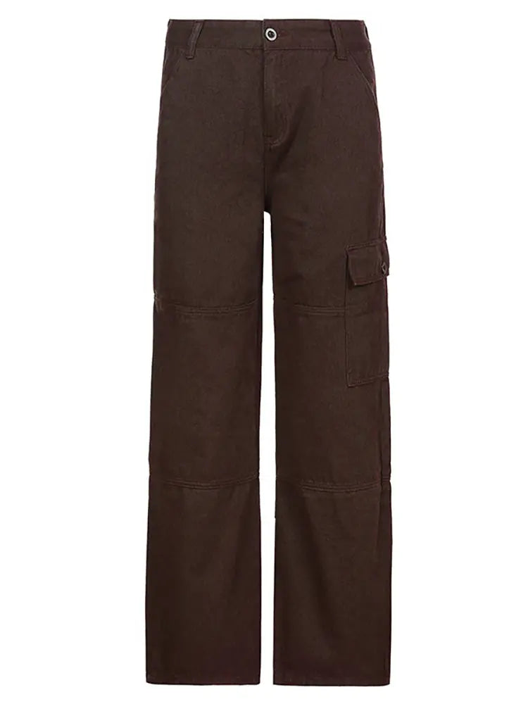 Chic High-Waist Green Straight Jeans