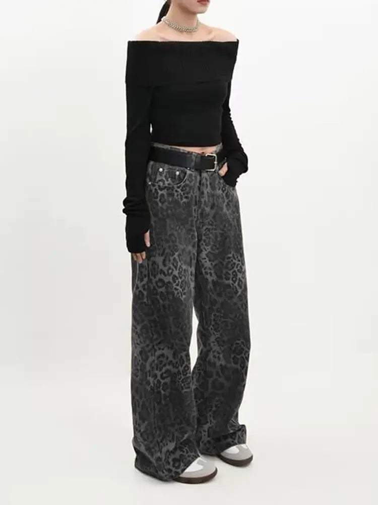 Urban Wild High-Rise Leopard Print Jeans
