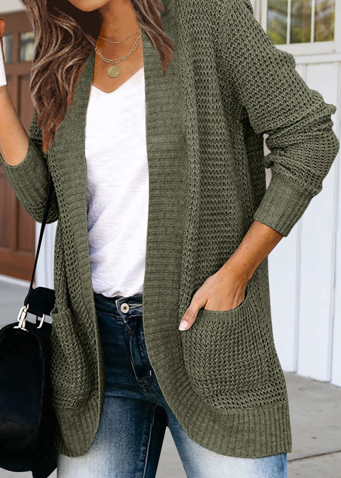 Cable Knit Longline Cardigan