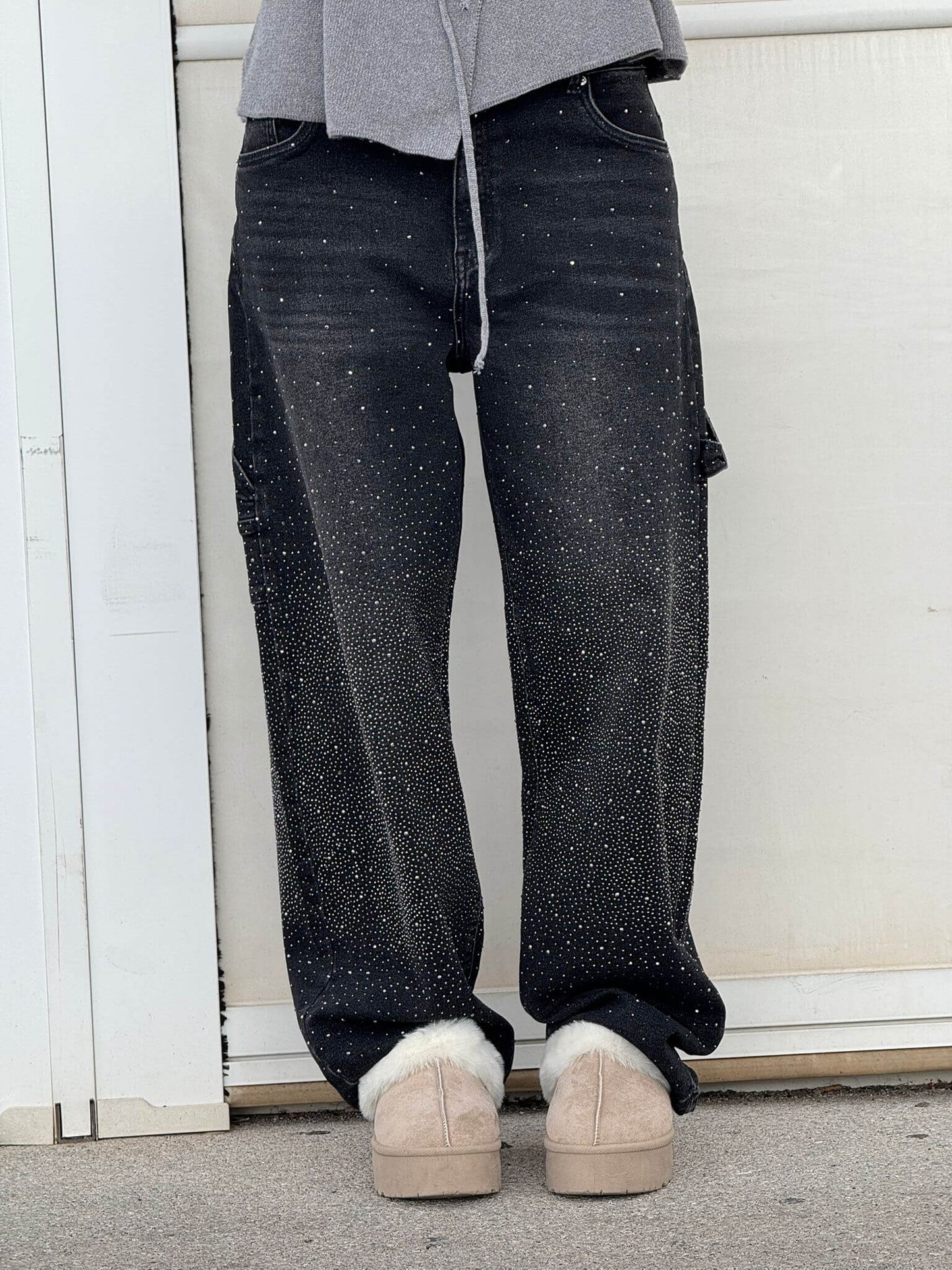 Starlit Shine Balloon Carpenter Denim Jeans