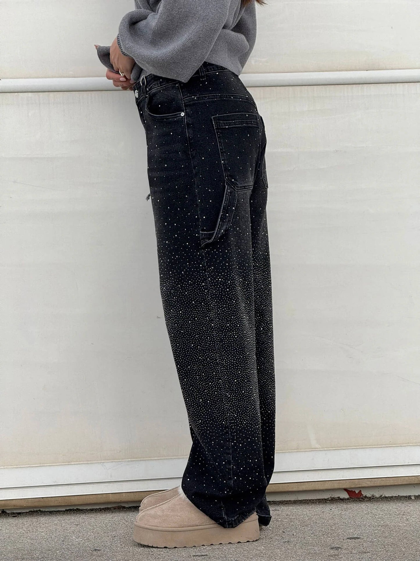 Starlit Shine Balloon Carpenter Denim Jeans