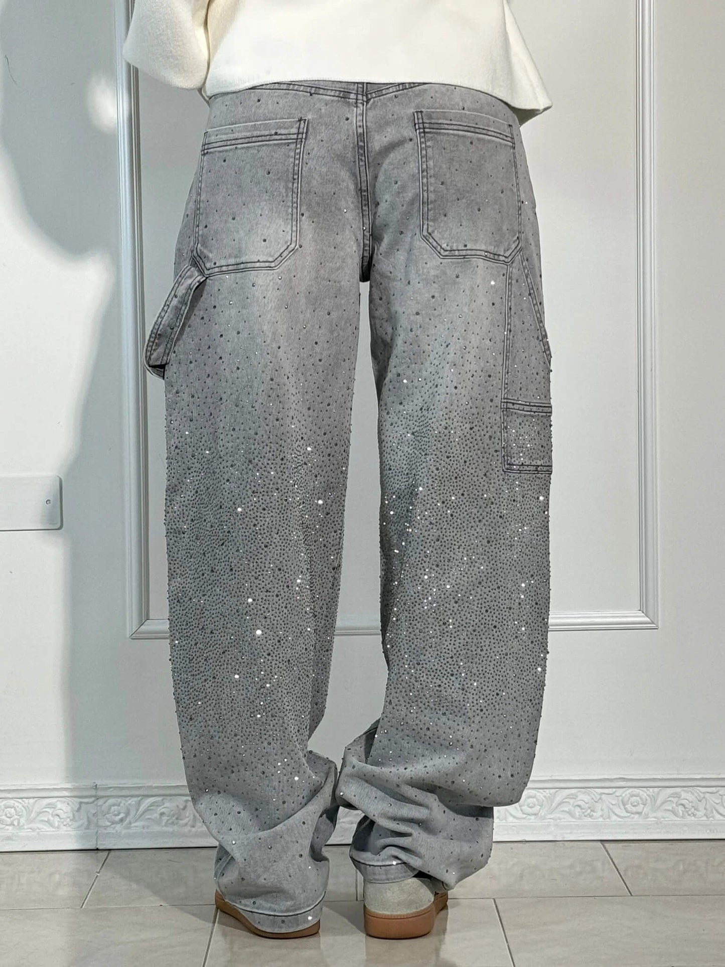 Starlit Shine Balloon Carpenter Denim Jeans