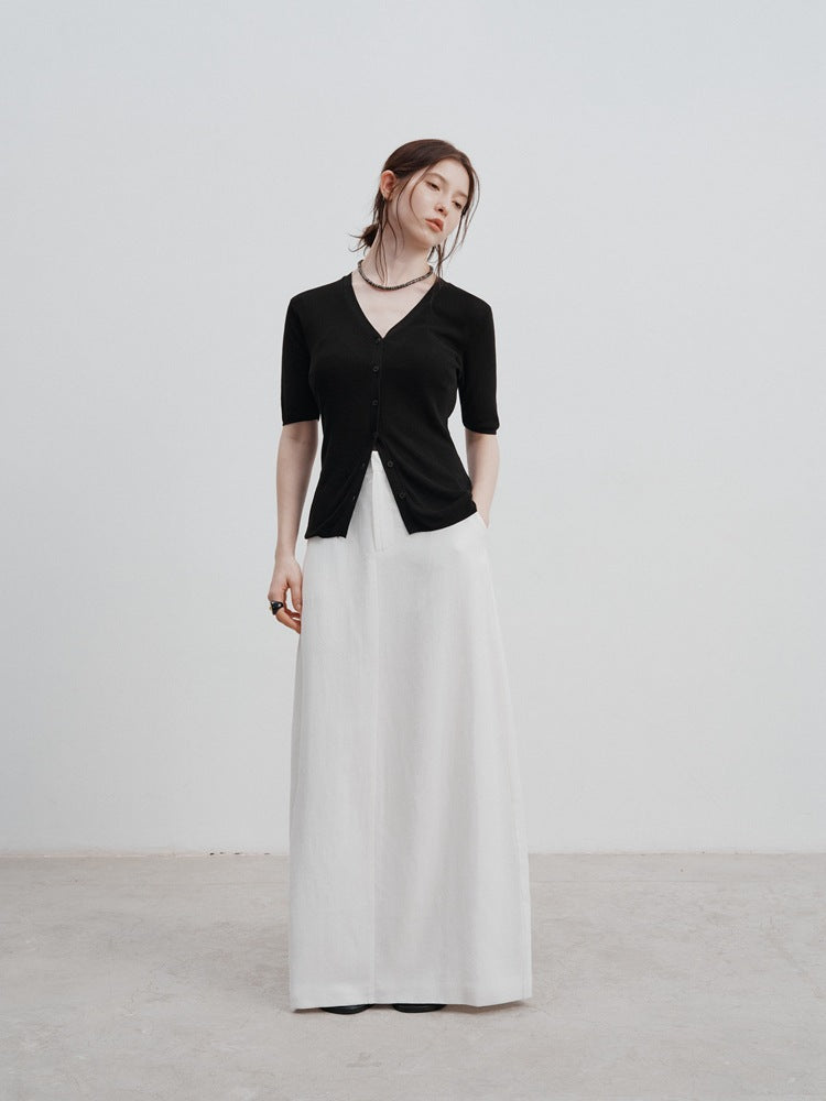 Luxury Casual High-Waisted Skirt