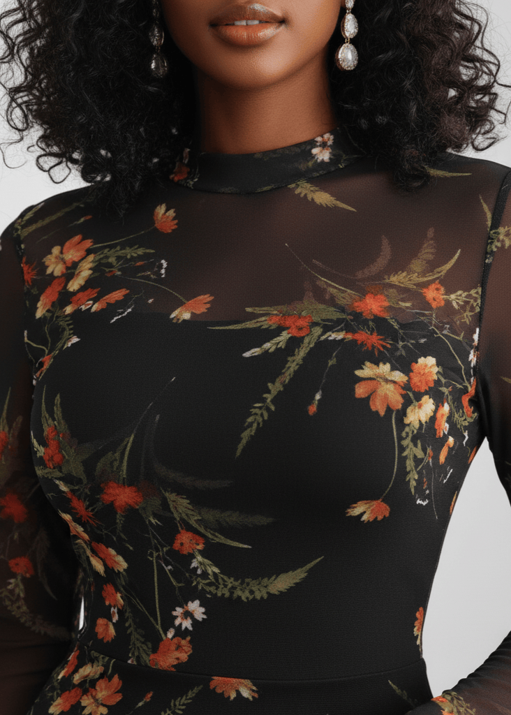 Radiant Petals Floral Dress