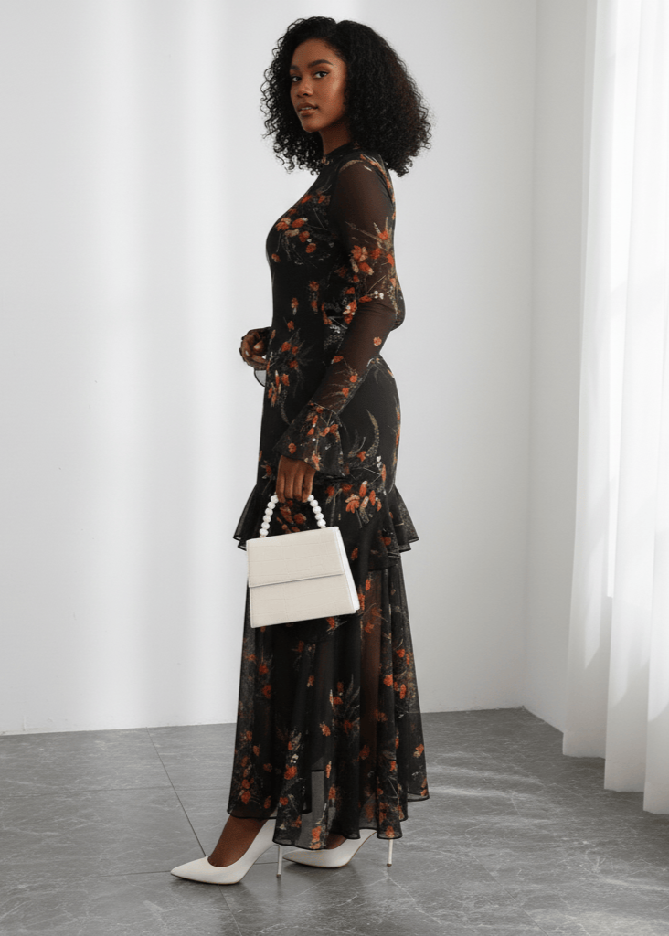 Radiant Petals Floral Dress