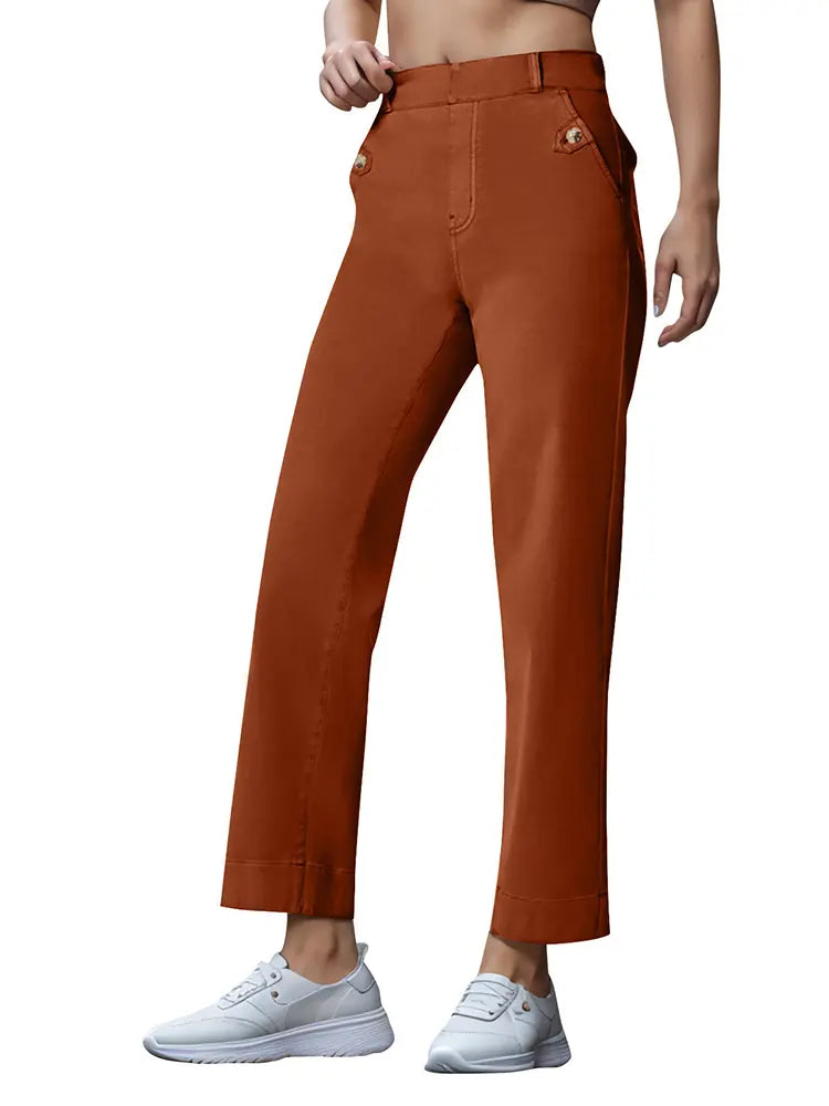 Elena – Wide-Leg Denim Pants With Stretch Comfort
