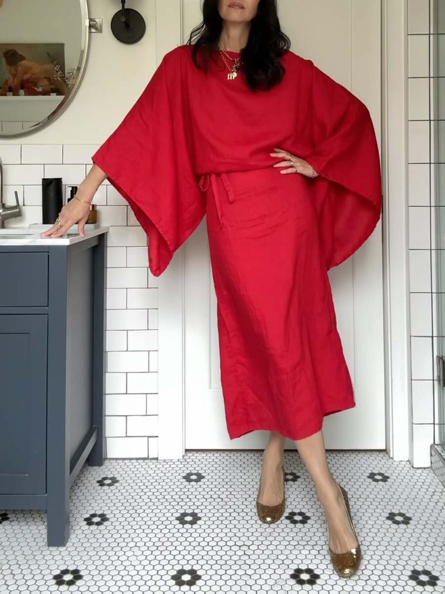 Ren - Linen Breeze Kimono Dress