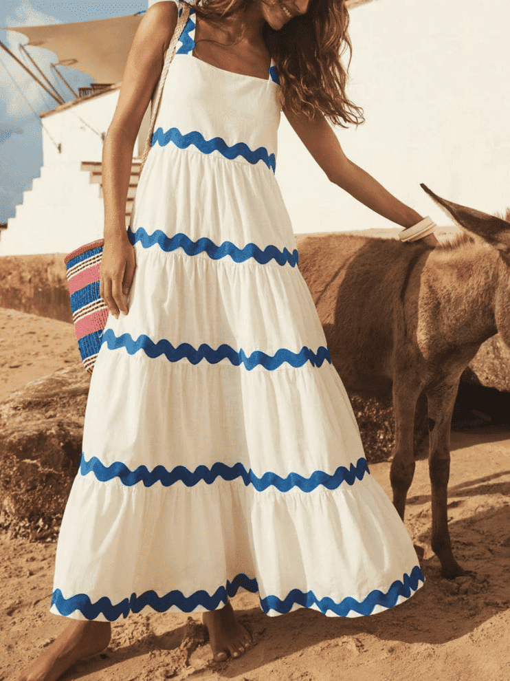 Isla - Elegant Bandeau Midi Dress