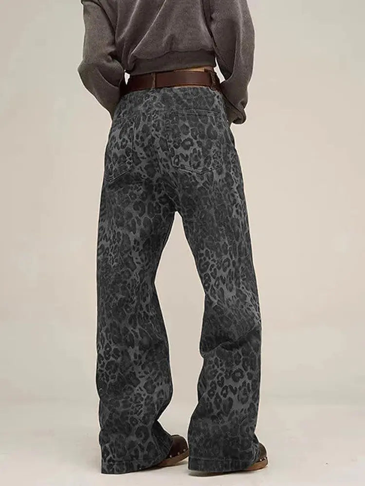 Urban Wild High-Rise Leopard Print Jeans