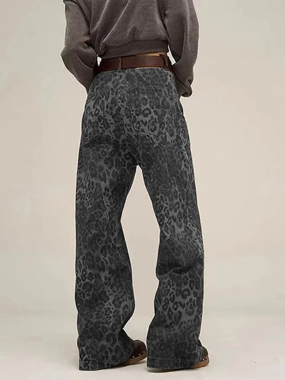 Urban Wild High-Rise Leopard Print Jeans