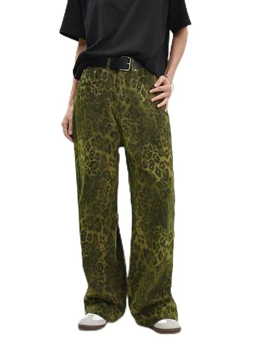 Urban Wild High-Rise Leopard Print Jeans
